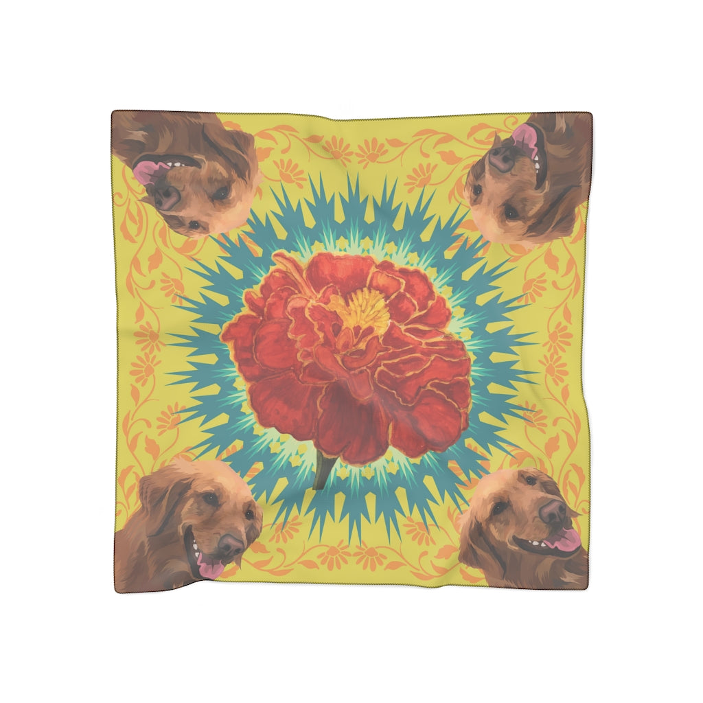 Boho Scarf - Marigold Place Golden Retriever Design for Pets and Their People